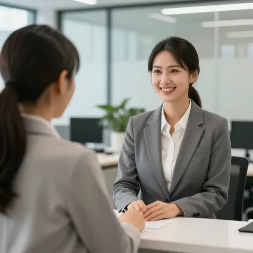 她在工作中经常与具有挑战性的顾客打交道。