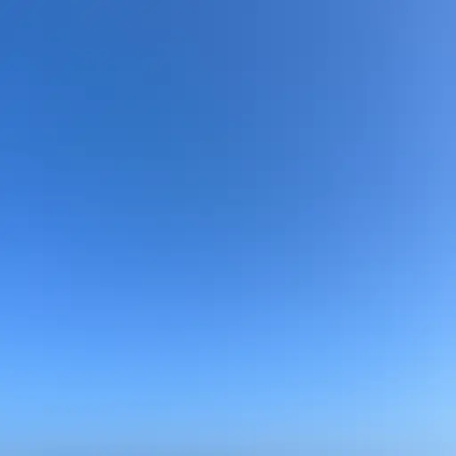 我喜欢淡蓝色的天空。
