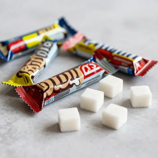 这些能量棒的糖含量高得惊人。