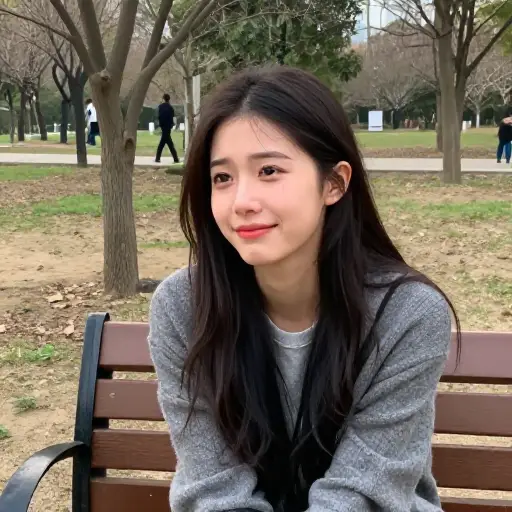 她假装开心的样子不过是个幌子，其实她很伤心。