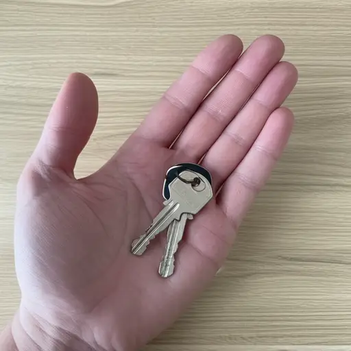 请把钥匙放在这里。