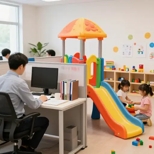 他就是那个女儿和我孩子上同一所幼儿园的同事。