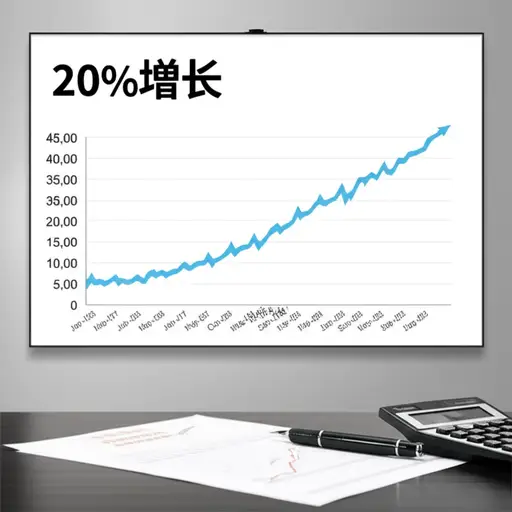 过去三个月内，我们的销售额增长了20%。
