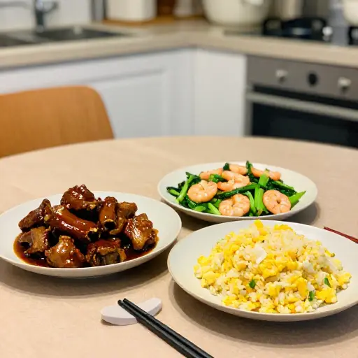 李强的拿手菜是糖醋排骨、虾和……炒饭！