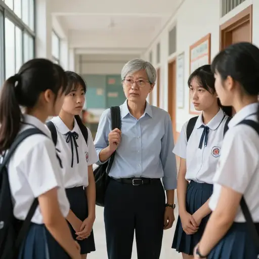 关于教师裁员的谣言在学校里流传。