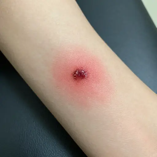 伤口感染了。