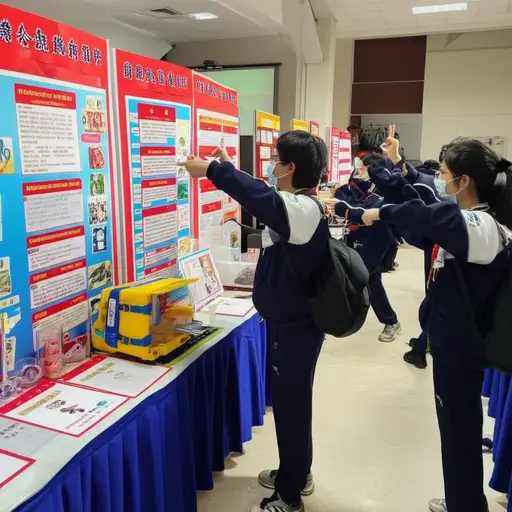 很多学生都参加了这次科学竞赛。