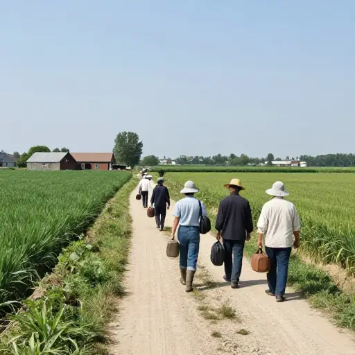 季节性工人向农场迁移在夏季很常见。