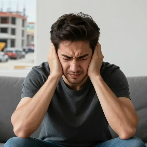持续的噪音加剧了他糟糕的情绪。