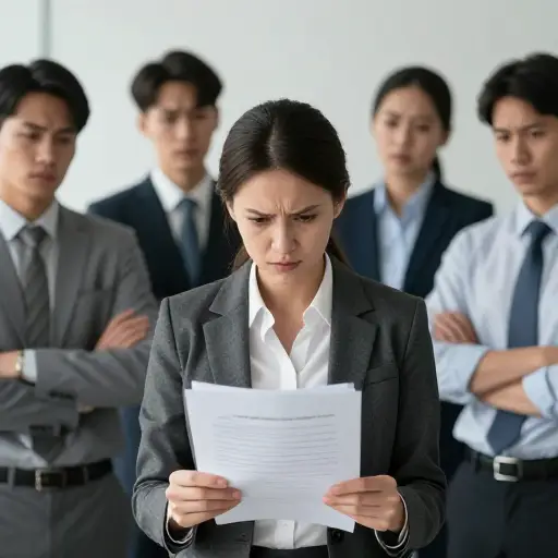 她总是对我们的工作吹毛求疵。