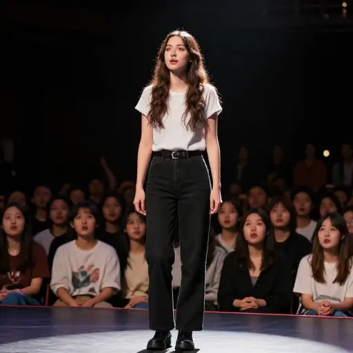 她的舞台首演是一次轰动性的表演，让观众惊叹不已。
