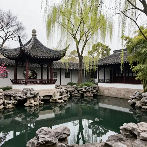这门课程讨论了中国传统园林的审美原则。