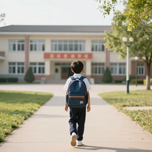 我正要去学校。