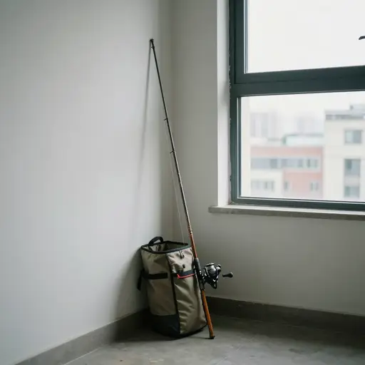 因为我不住在水边，所以我用不上鱼竿。