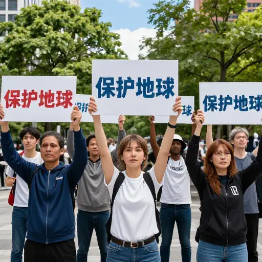 这场运动旨在提高对气候变化的认识。