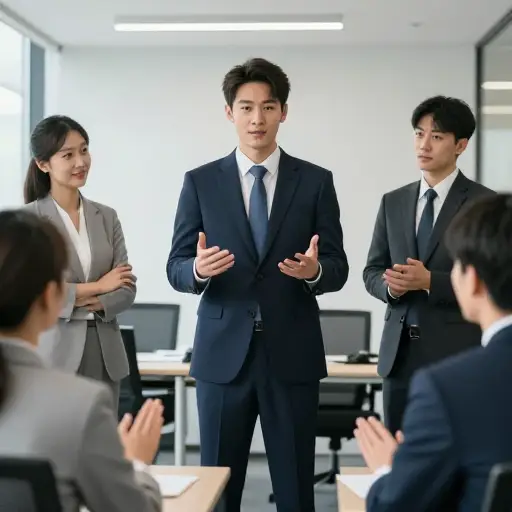 他是办公室的国王，可以这么说，因为他做所有决定。