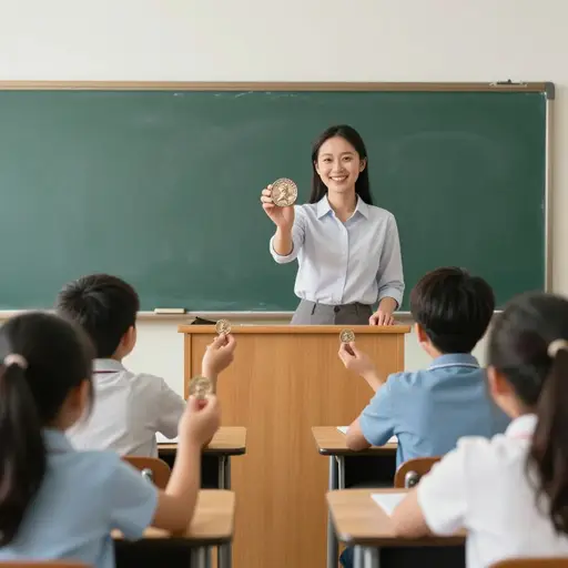 每周，我们从每个学生那里收集一个25美分硬币用于慈善。