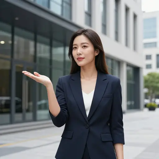 她的商业地址是什么？