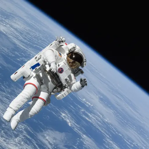 这位宇航员在太空中度过了六个月的时间。