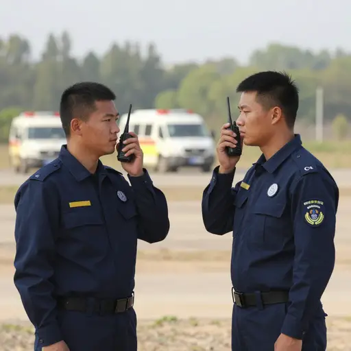 他们通过无线电与救援队取得了联系。
