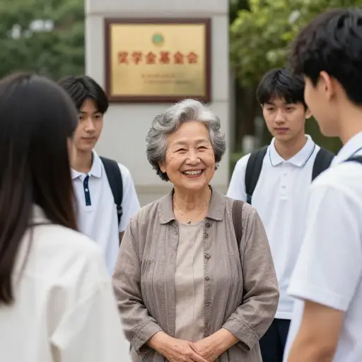 她毕生的梦想在设立这个奖学金基金时得以实现。
