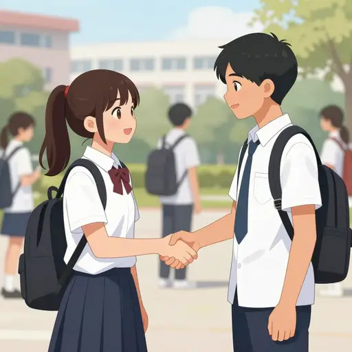 很高兴见到你。