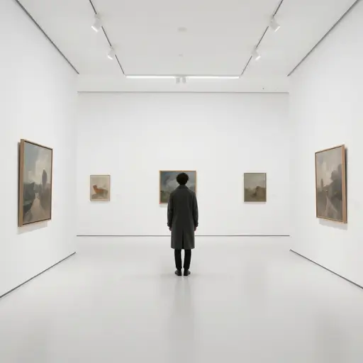 博物馆那些毫无生气、白得发冷的展厅，感觉更像实验室而非艺术场所。