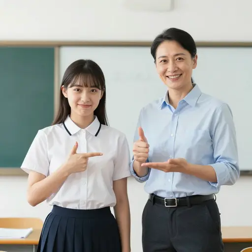 她的德语很棒，但法语只是一般。