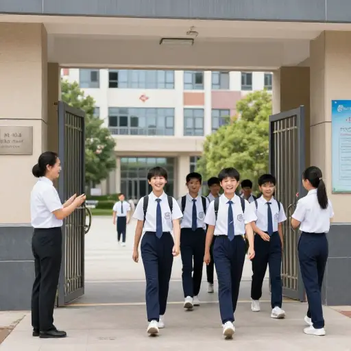 穿校服在我们学校是强制性的。