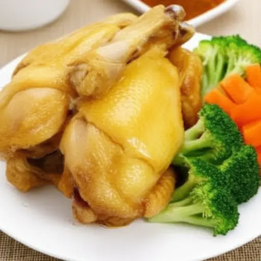 这鸡肉已经煮好了。