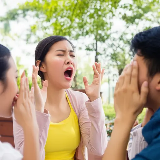 她突然提高的音调引起了周围人的不满。