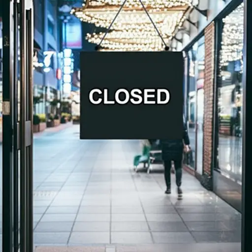 商店在下午5:00关门。