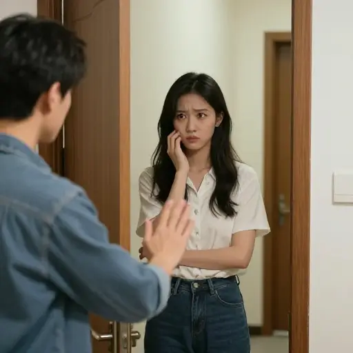 我请过她，但她不愿意来。