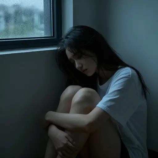 她充满了深深的绝望感。