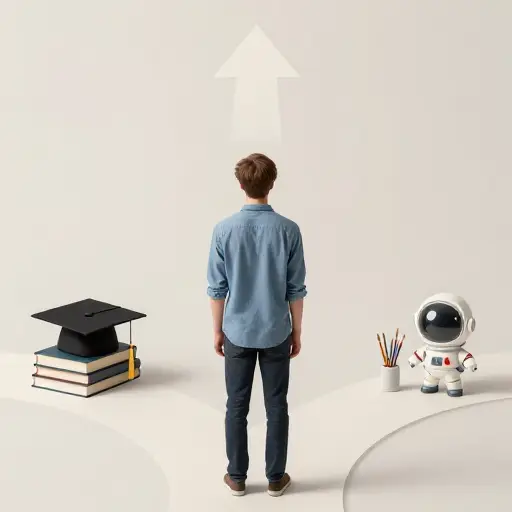 通常，人们不会在自己所学领域或童年梦想的领域找到工作。