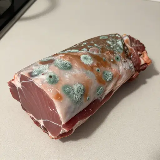 最后，那块肉已经没法吃了。