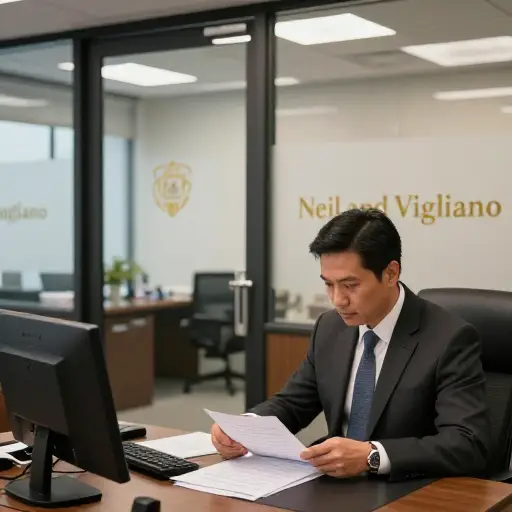 他在一家名为Neil and Vigliano的律师事务所工作。