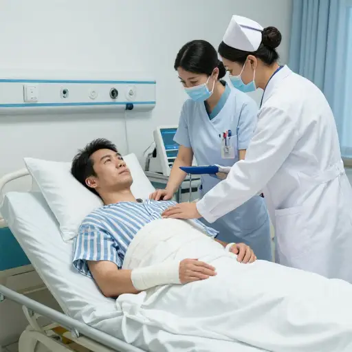 事故发生后，他不得不忍受多次手术。