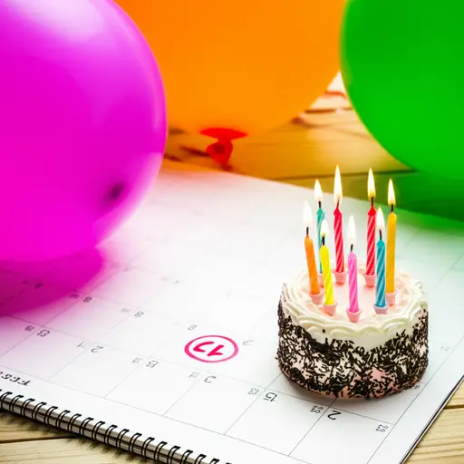 我的生日在一月十五日。