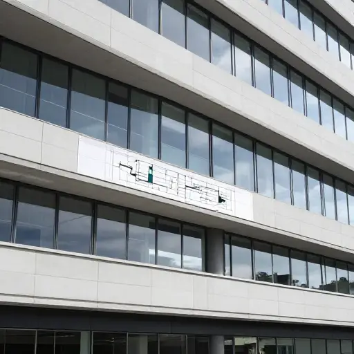 建筑师强调了建筑物设计中的水平元素。