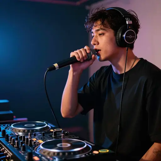 这家广播电台播放流行音乐和嘻哈音乐的混合曲目。