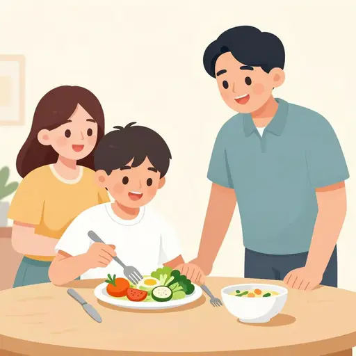 吃蔬菜是一个好习惯。