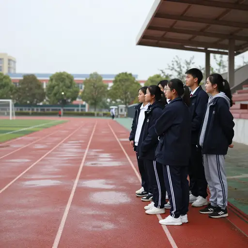 运动会那天的天气不是很好。