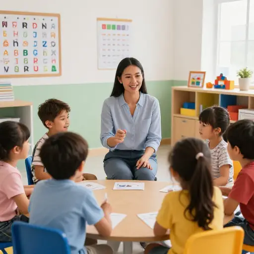 学校聘请了一位言语治疗师来帮助孩子们提高沟通技能。