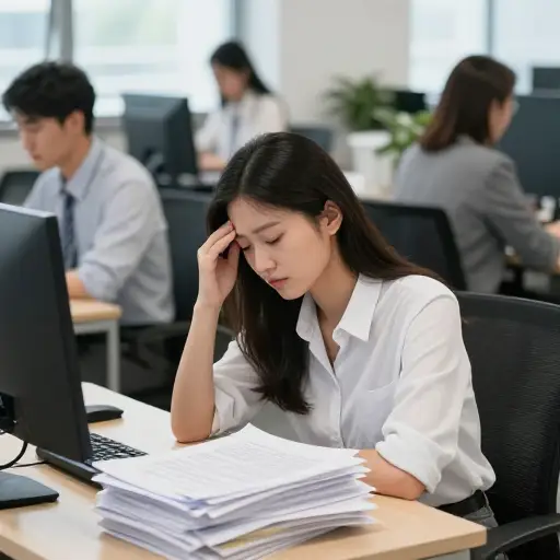 最近他们在工作上给她施加了很多压力。