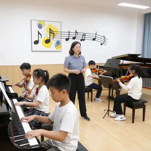 这个城市有一所很棒的培养年轻艺术家的音乐学校。