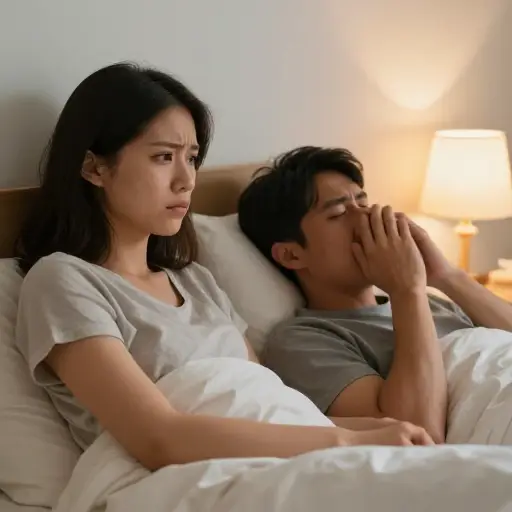 如果你再那样打鼾，我就得去另一个房间睡。