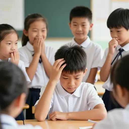 学校里的其他孩子过去常常取笑他的头发。