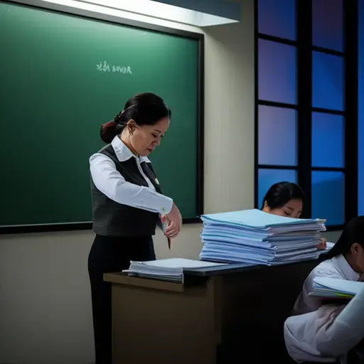 老师不想在考试前给学生布置太多作业，以免让他们负担过重。