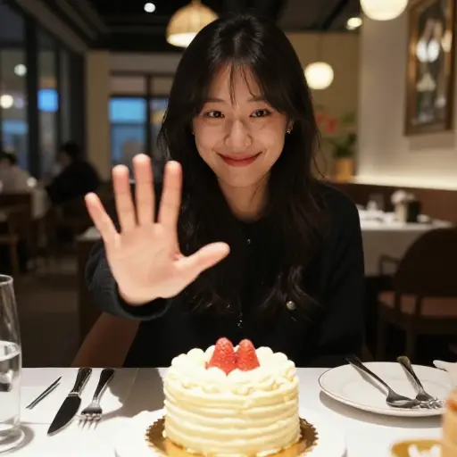 我吃饱了，所以不用再给我蛋糕了，谢谢。